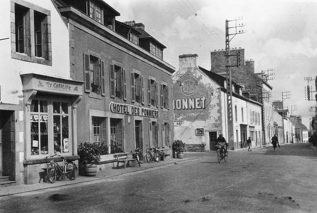 le bourg de fouesnant en 1950